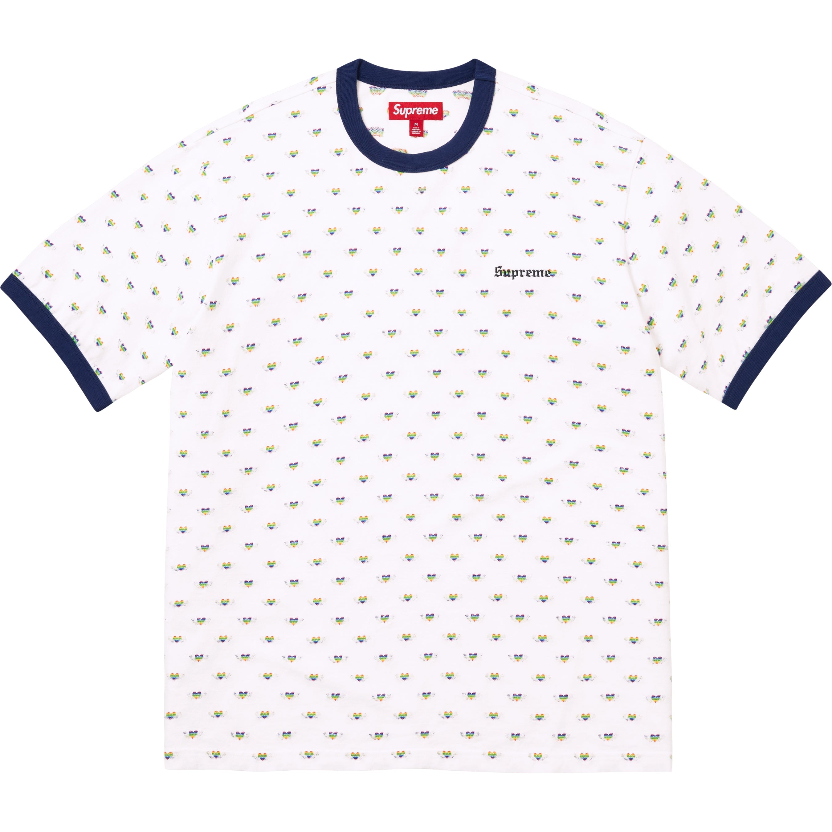 Hearts Intarsia Ringer Tee view 4